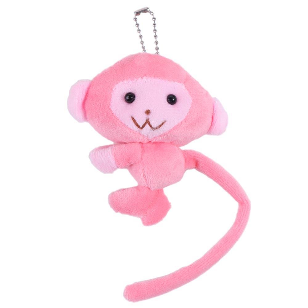 Pendentif Porte-clés Singe à Longue Queue Peluche Coton PP Singe Pendentif Poupée Douce Singe Peluche Dessin Animé Jouet Cadeau Enfant