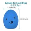 SCHITEC Dog Toy Ball Noise Chewing Toy Stress Relief Lack of Exercise Egg Shape Dog Toy Suitable for Puppies and Small Dogs (Diameter: 4.4cm)