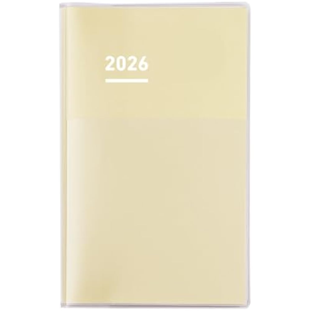 Kokuyojibun Diary Notebook 2026 Monthly Weekly A5 Slim Butter Yellow Ni-JCD1Y-26 Starting in Nove...
