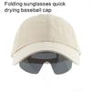 Vintage Sunglasses Baseball Hat Quick Dry Shades Sport Hat Adjustable Unisex Outdoor Sports Hat Idol Outfit