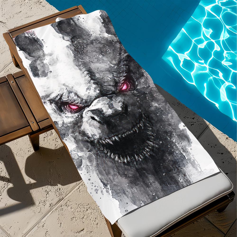 

Towel Gym Shower Movie Camping Quick Dry Sports Large Beach G-GodzillaS Towels Soft Pool Gift For Travel W40*H60(CM)