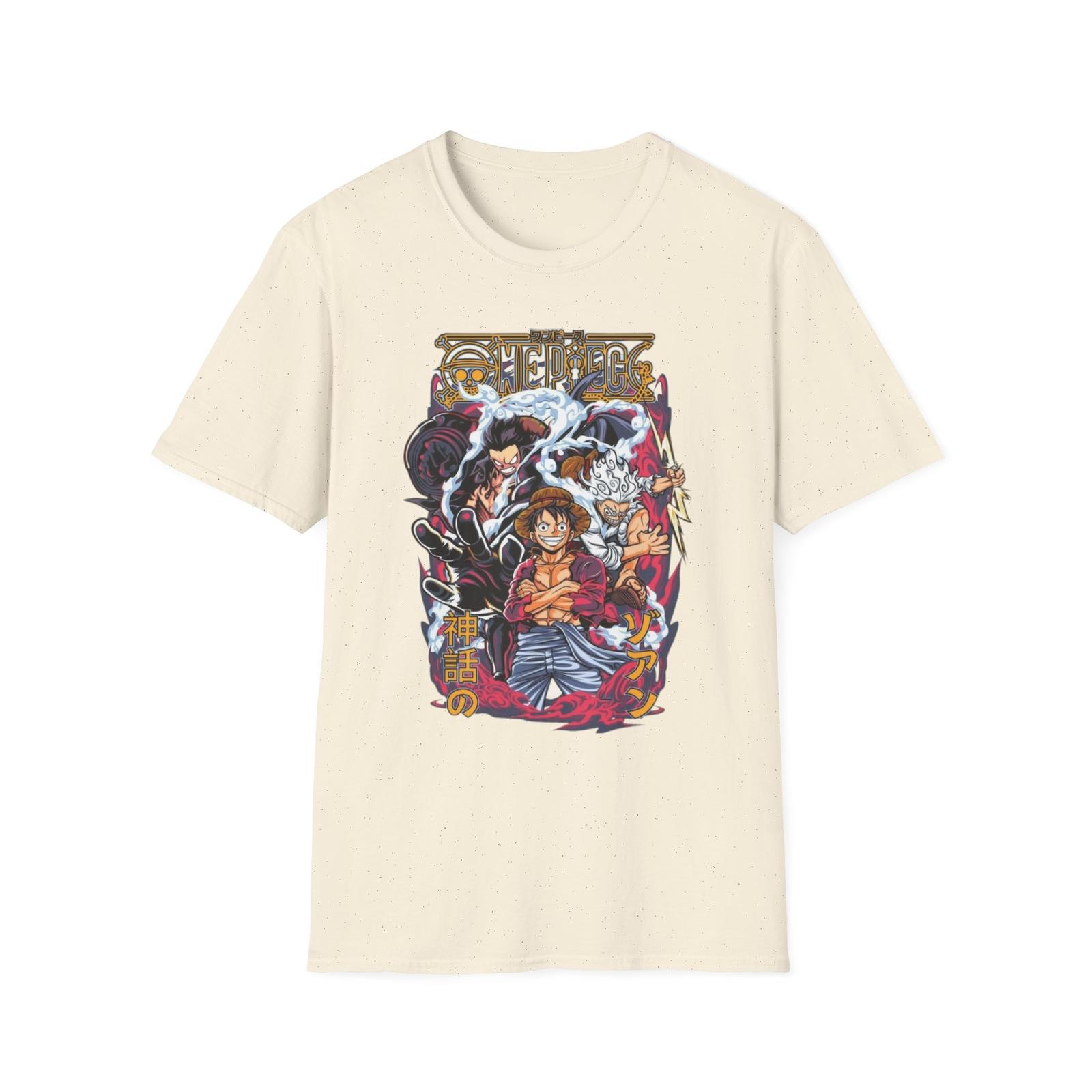 Team One Peace, Unisex JL Anime T-Shirt Softstyle Front Printedm, Gift S разноцветный