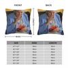 Old Woman Spritz Square Pillowcase Polyester Linen Velvet Creative Zip Decorative Sofa Seater Cushion Case