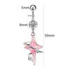 Crystal Steel Belly Button Sexy Navel Piercing Navel Women Dangling Body Navel Jewelry Belly Button Rings Charm