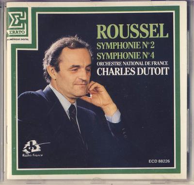 CD ALBERT ROUSSEL, ORCHESTRE NATIONAL - Symphonie N? 2 / Symphonie N? 4 ECD88226 Erato 1987 Frankreich Klassik Gebraucht
