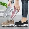 Fashion Fashion Knit Breathable Slip-On Casual Sneakers for Women Fashion Air Cushion Platform Outdoor Walking Shoes Woman Running Shoes