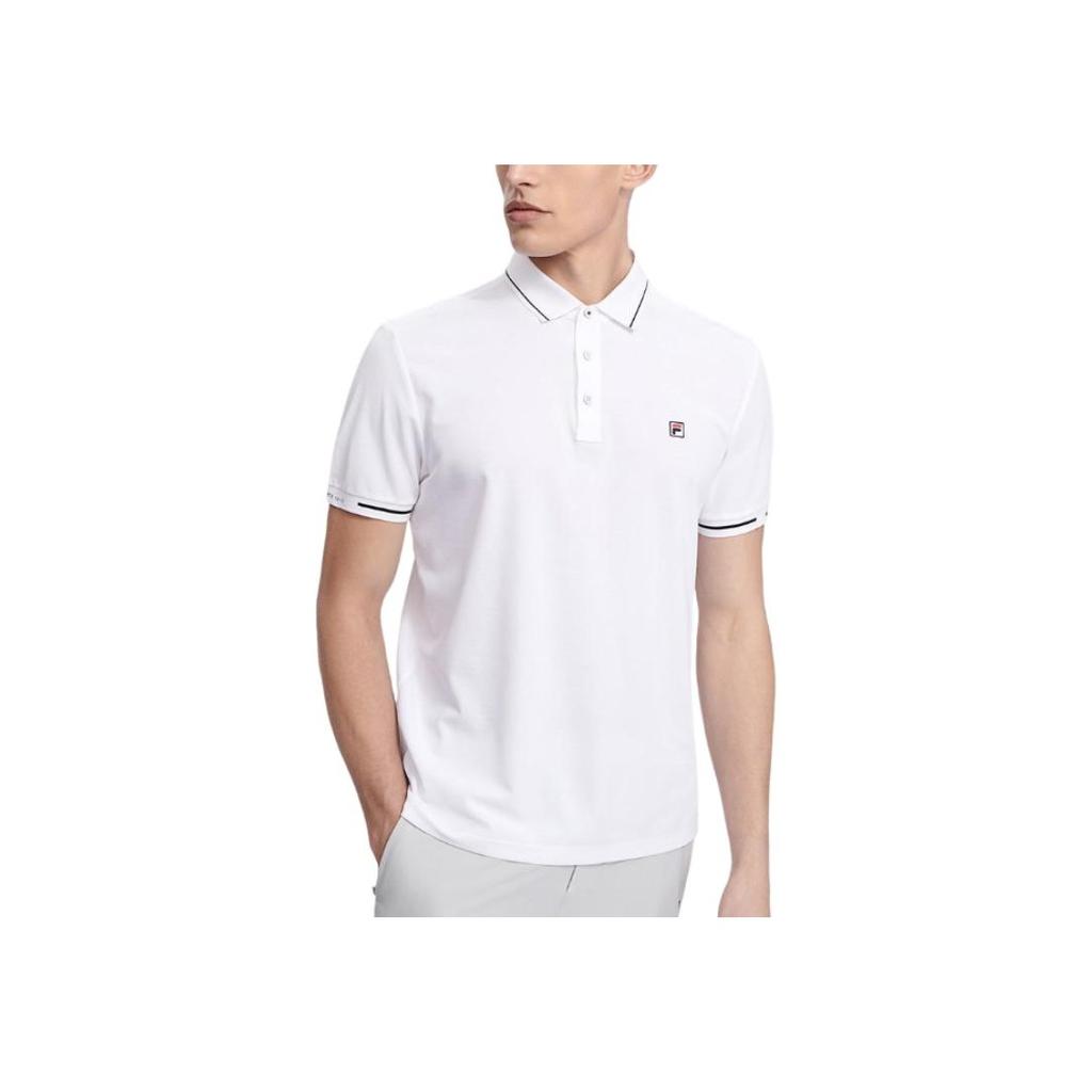 New FILA Polo Shirt Men's Standard White WT F51M523101A-WT
