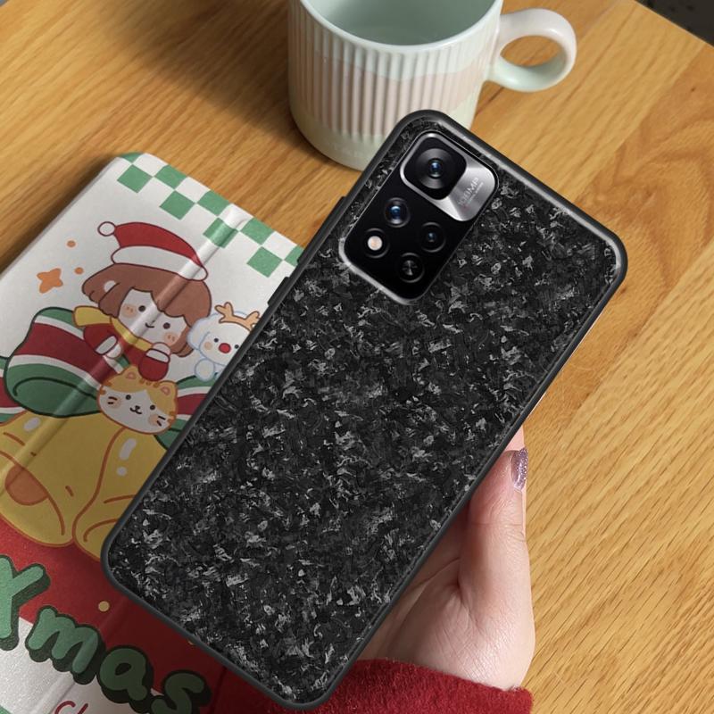 Forged Carbon Case For Xiaomi Redmi Note 14 Pro 13 12 11 10 15 Pro Plus Redmi 13 C 15 10C 12C 14C 15C Cover