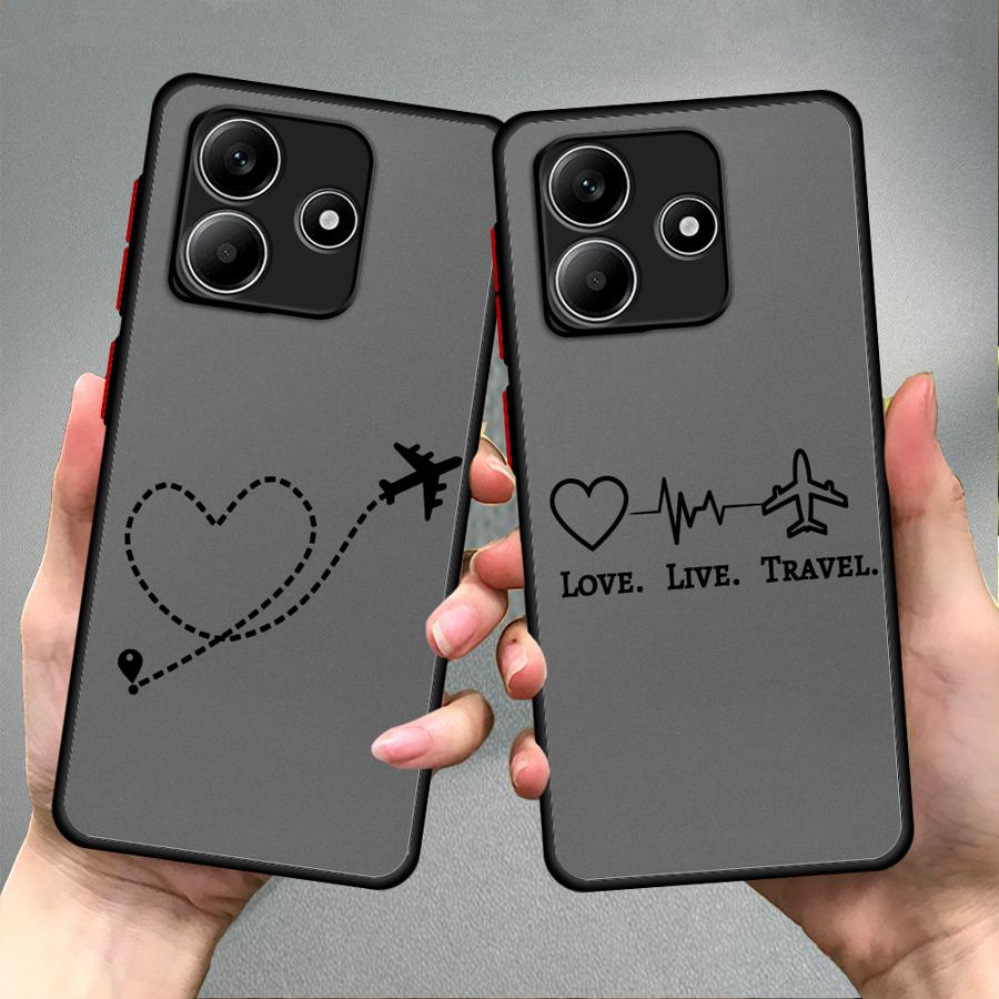 Line Airplane Topographic Funda Back Phone Cover Case for Xiaomi Redmi Note 14 13C 12 13 Pro Plus A4 11 14C 9S 10