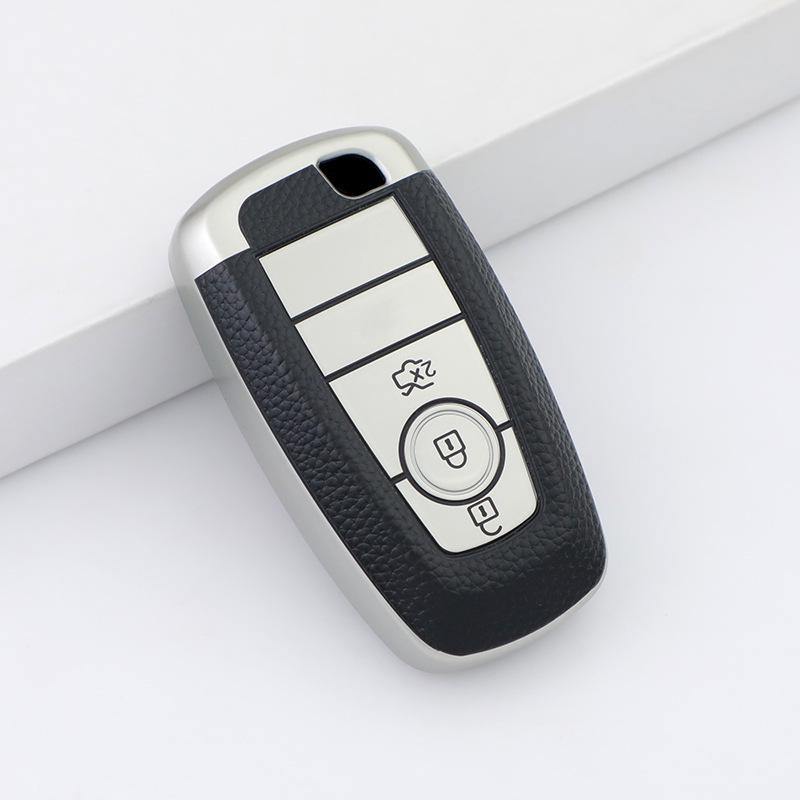 Ford Mondeo, New Focus, Edge, Everest, Ecosport Leather Key Cover