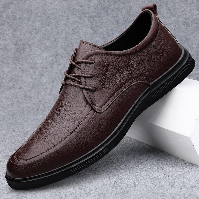 Leak leather shoes autumn soft sole new shoes casual shoes business dress
