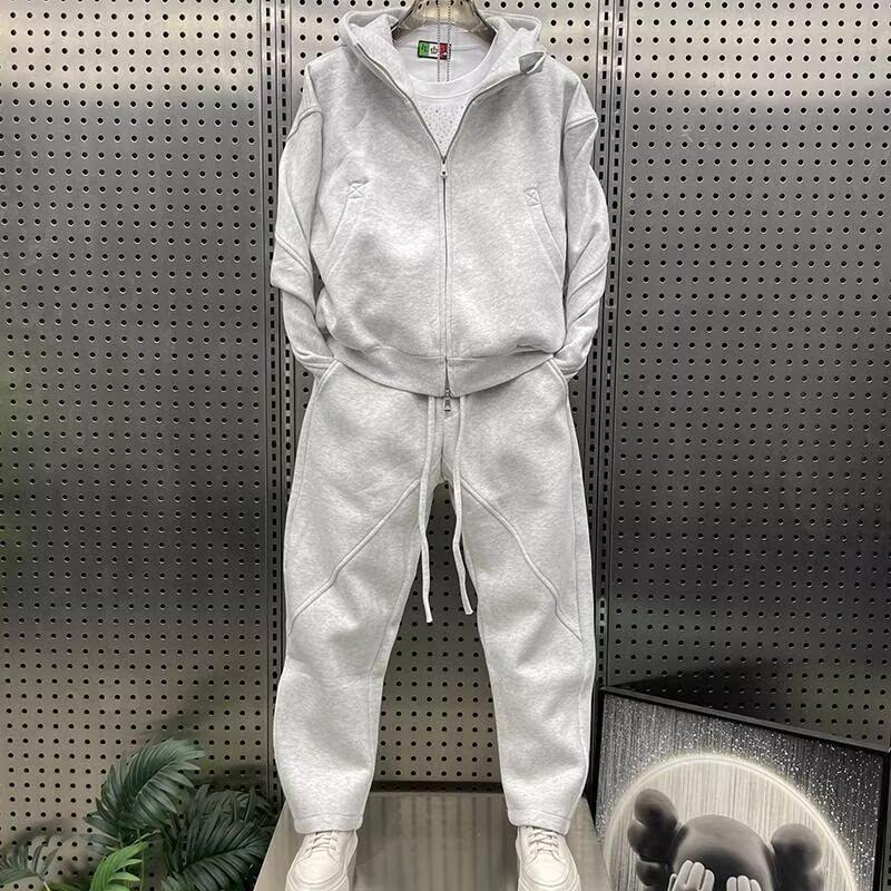 Versatile Harajuku Trendy Artistic Japanese Long-Sleeve Hooded Sweatshirt Set