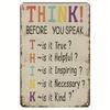 Vintage Metal Poster Office Wall Decor Motivational Quote Tin Sign