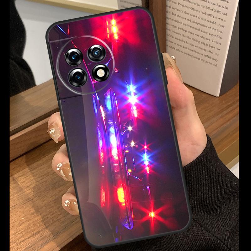 Police Cars Light At Night Case For OnePlus Nord 5 CE 2 3 4 Lite N20 N30 OnePlus 15 R 13R 12R 10T 13T 10 11 12 13 Cover