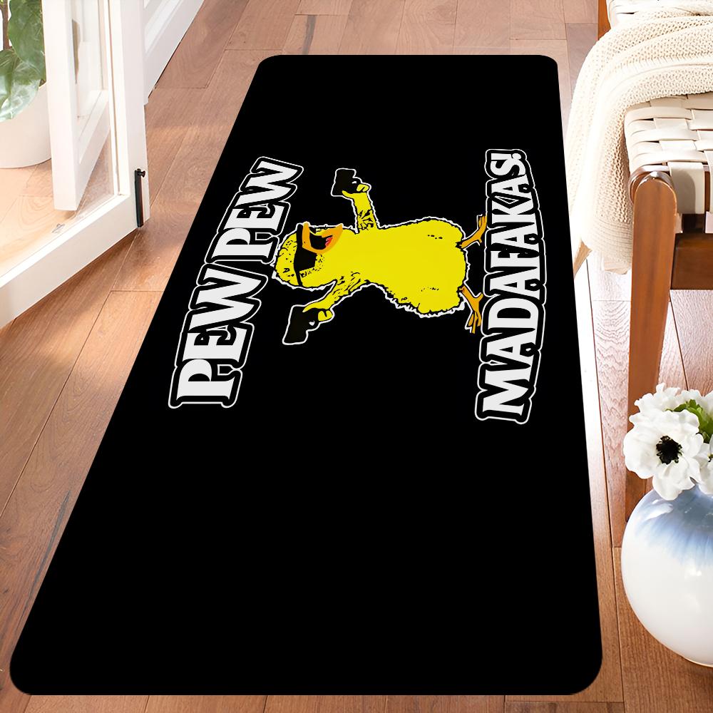 MADAFAKAS Teppichmuster Eingangstürmatte Waschbar Rutschfest Wohnzimmer Sofa Stühle Bereichsmatte Küche Willkommen Fußmatte