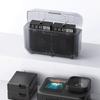 Portable 2 Battery Charging Case Rapid Charging Technology For Sports Cameras