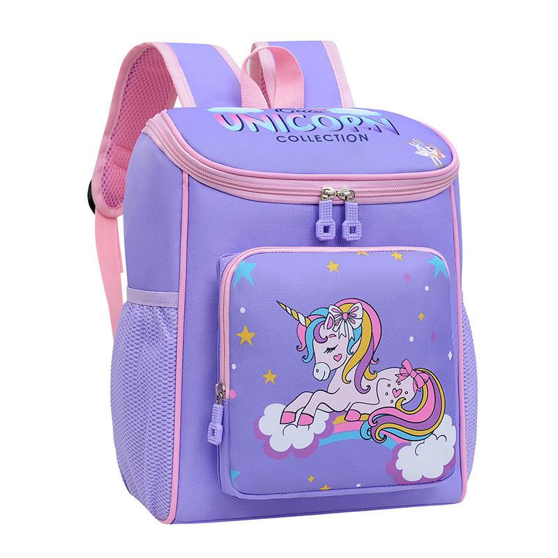 Cute Nylon Children Backpack 2024 Breathable Lightweight Boys Girls School Bag