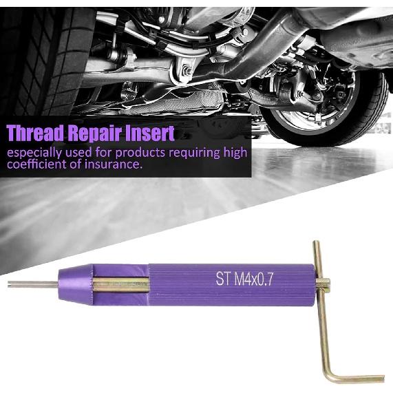 50pcs Thread Repair Kit, M4 x 0.7 Stainless Steel Wire Thread ert Combination