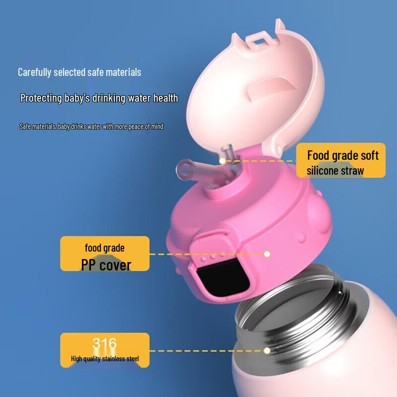 Philips Children's 316 Stainless Steel Insulated Straw Cup with LED Display