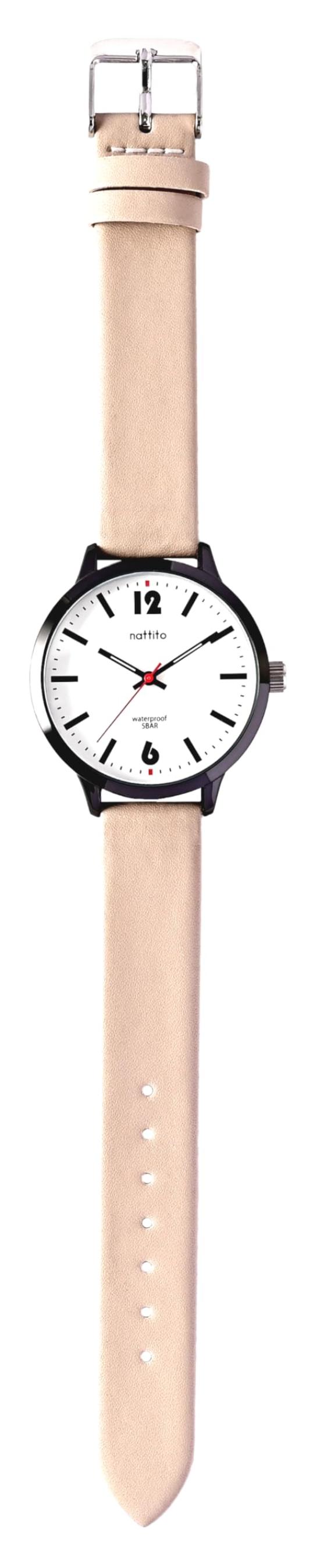 

Fieldwork ST310-1 BE Analog Unisex Namib Watch with Leather Band, Water Resistant to 5 ATM, Stylish and Cute, Simple Design for Everyday Use, Beige