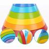 Toys Educational Arch Bridge Rainbow Building Blocks Montessori Games Color and Shape Cognitive Wooden for Kids Children