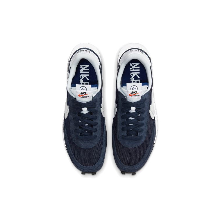 Fragment Design X Sacai X Nike LDV Waffle Blackened Blue Unisex Sneakers Blue-Void Obsidian White DH2684-400
