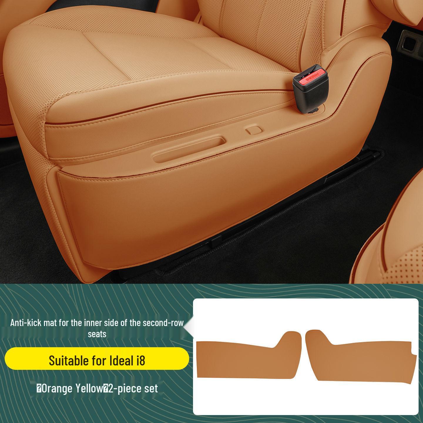 

Complete Car Interior Accessory Set for Li Auto i8, includes anti-kick mats for second-row seats and aisle.