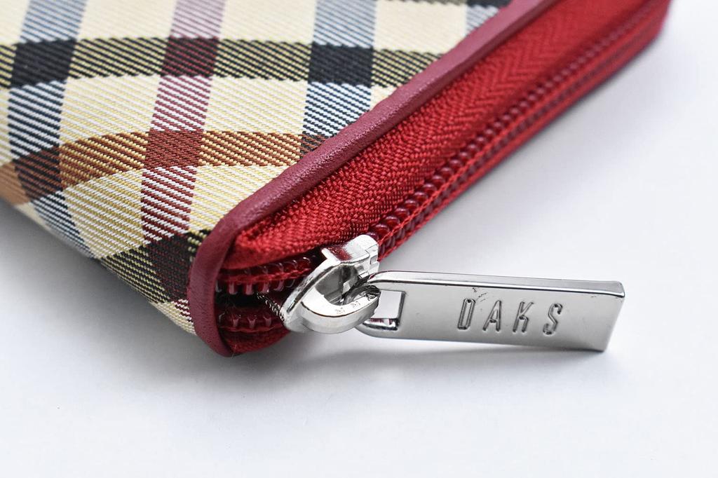 Daks HouseCheck Long Wallet, Red