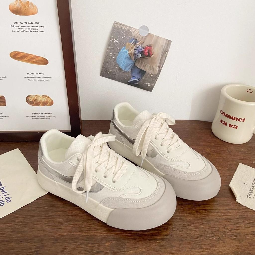 Thick-soled Little White Women's Shoes Student Versatile Niche Board Shoes Retro Shoes