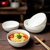 White Bowl Melamine Soup Bowl Round Porcelain Bowl Round Plastic Seasoning Bowl Rice Bowl Sugar Water Bowl