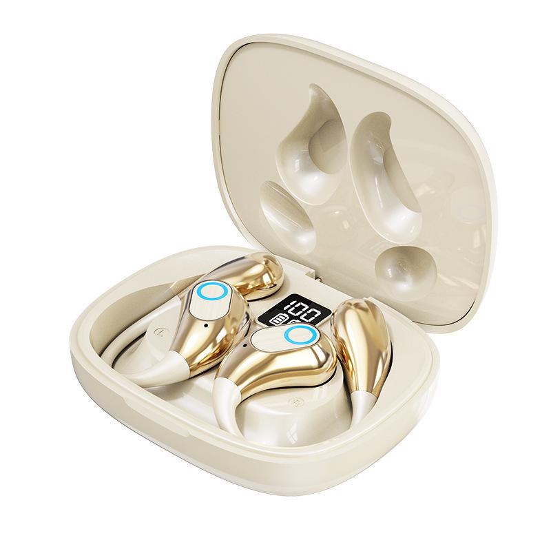 OWS Bone Conduction Bluetooth Headphones: Wireless In-Ear Sports with Long Battery Life and Digital Display