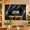 Custom Name JCB 5D Diamond Painting Personalized Full Drill Diamond Art Kit Gift