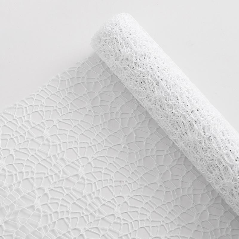 

50 см/ Один рулон Жаккардовая сетка Круглая сетка Цветы Упаковка для подарочного букета Материал для DIY Цветочная сетка Многоцветный на выбор белый