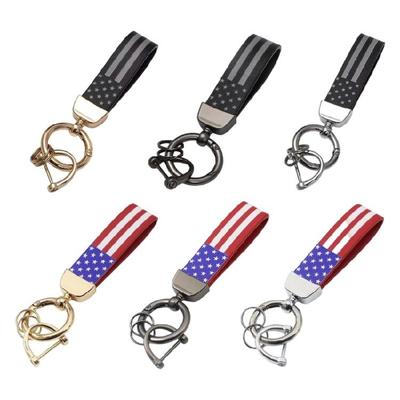 Car Keychain Key Holder Automotive Key Chains With National Symbol And Tarnish Resistant Finishing