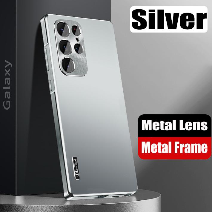 Fashion Magnetic Close Aluminum Metal Case For Samsung Galaxy S25 S24 S23 S22 S21 Ultra Strong Drop Proof Cover
