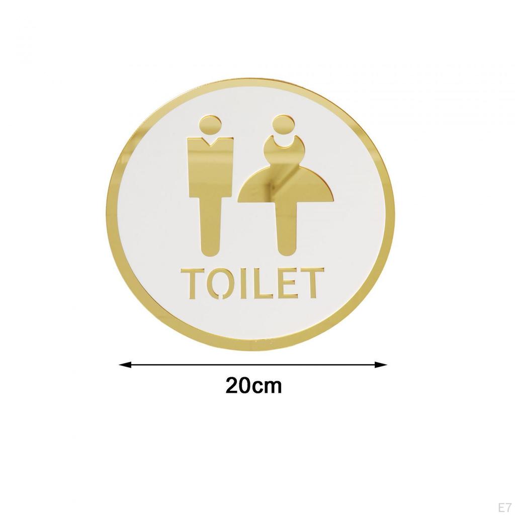 Contemporary Restroom Signage for Stylish Interiors