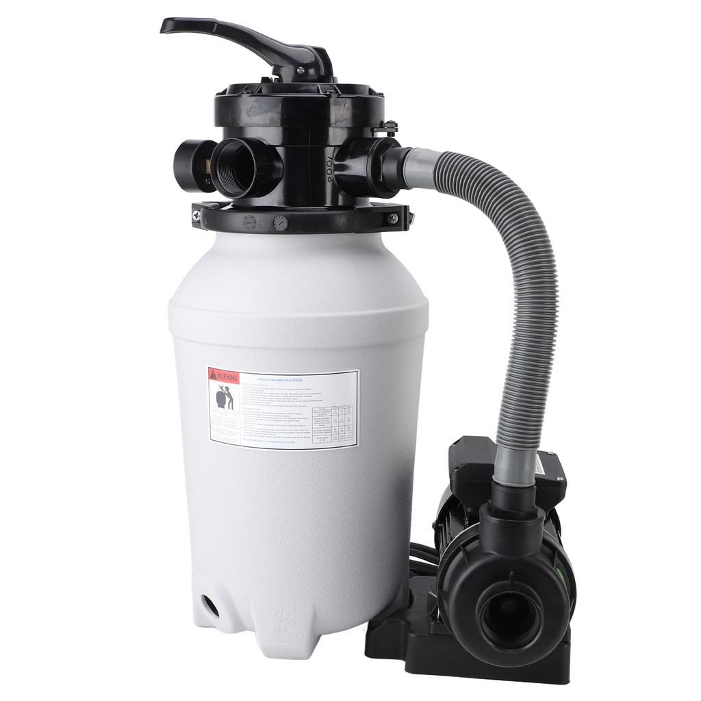 Sand Filter Pump System for Above Ground Pools 10 Inch Sand Tank 0.25HP 250W Pool Pump IPX5