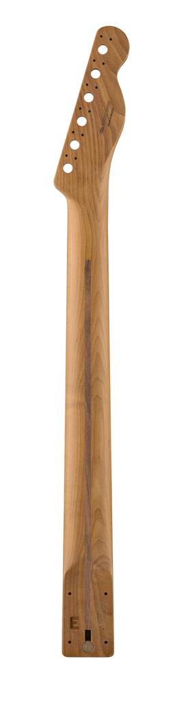 Fender Satin Roasted Maple LH 22 Jumbo Flat Oval Shape Replacement Guitar Neck Made In Mexico Telecaster® Neck, Frets, 12", Maple,