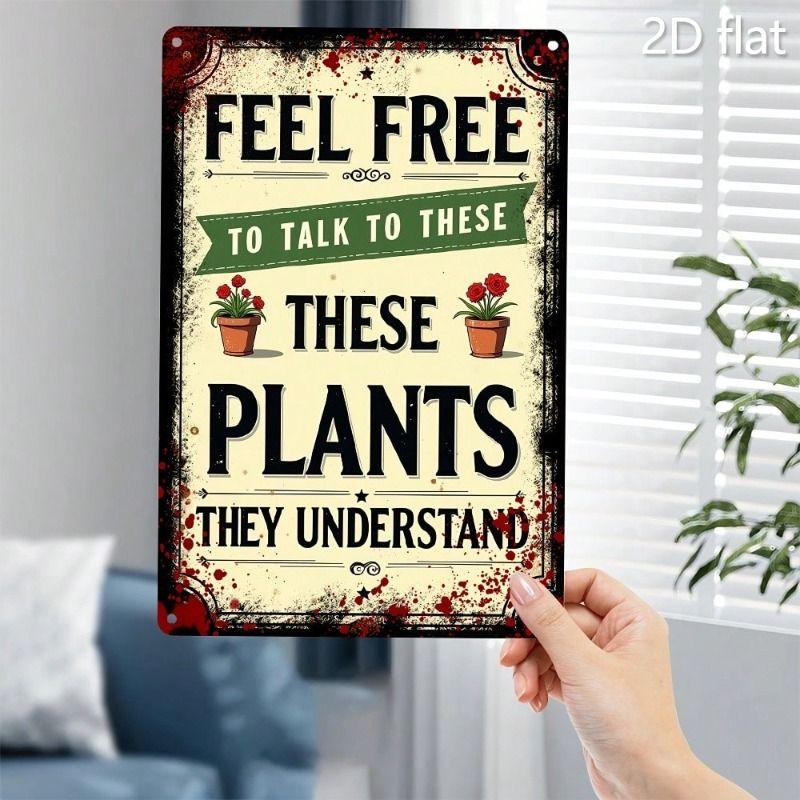 Wall Hanging Metal Sign Decorative Art 20x30cm