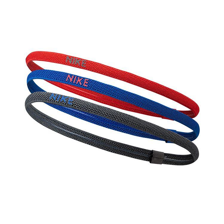 Nike Three-Pack Sweatbands Unisex Accessories Red Blue Black AC9641-646 Red Blue Black,F