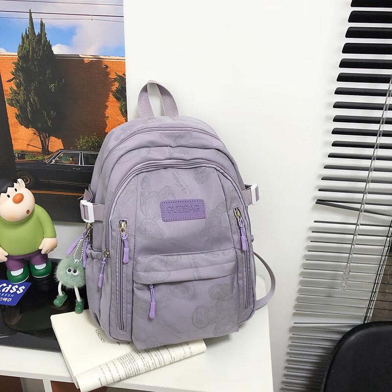Miflame Women s Bear Print Student Backpack One Size