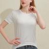 Women's Fashion Round Neck Short Sleeve Top T-Shirt Short Bottoming Shirt