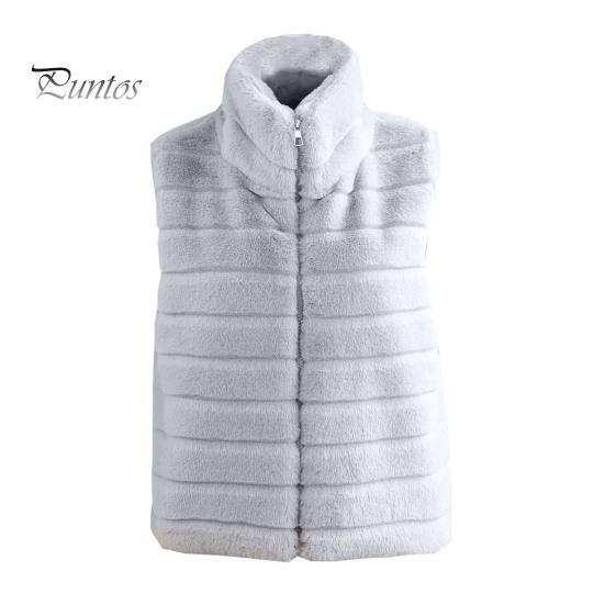 

Женский жилет, пальто из искусственного меха, воротник-стойка, застежка-молния, кардиган без рукавов, однотонный, уютный, сохраняющий тепло, верхняя одежда, повседневная одежда, школьный жилет XXL серый