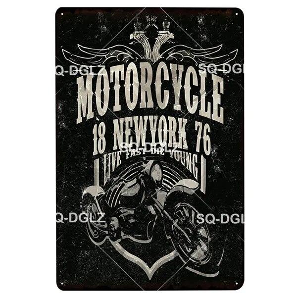 Motor Club Metal Sign Vintage Garage Tin Sign Bar Decor Plaque Pub Bar Decor Metalen Borden Poster Plate Art Poster