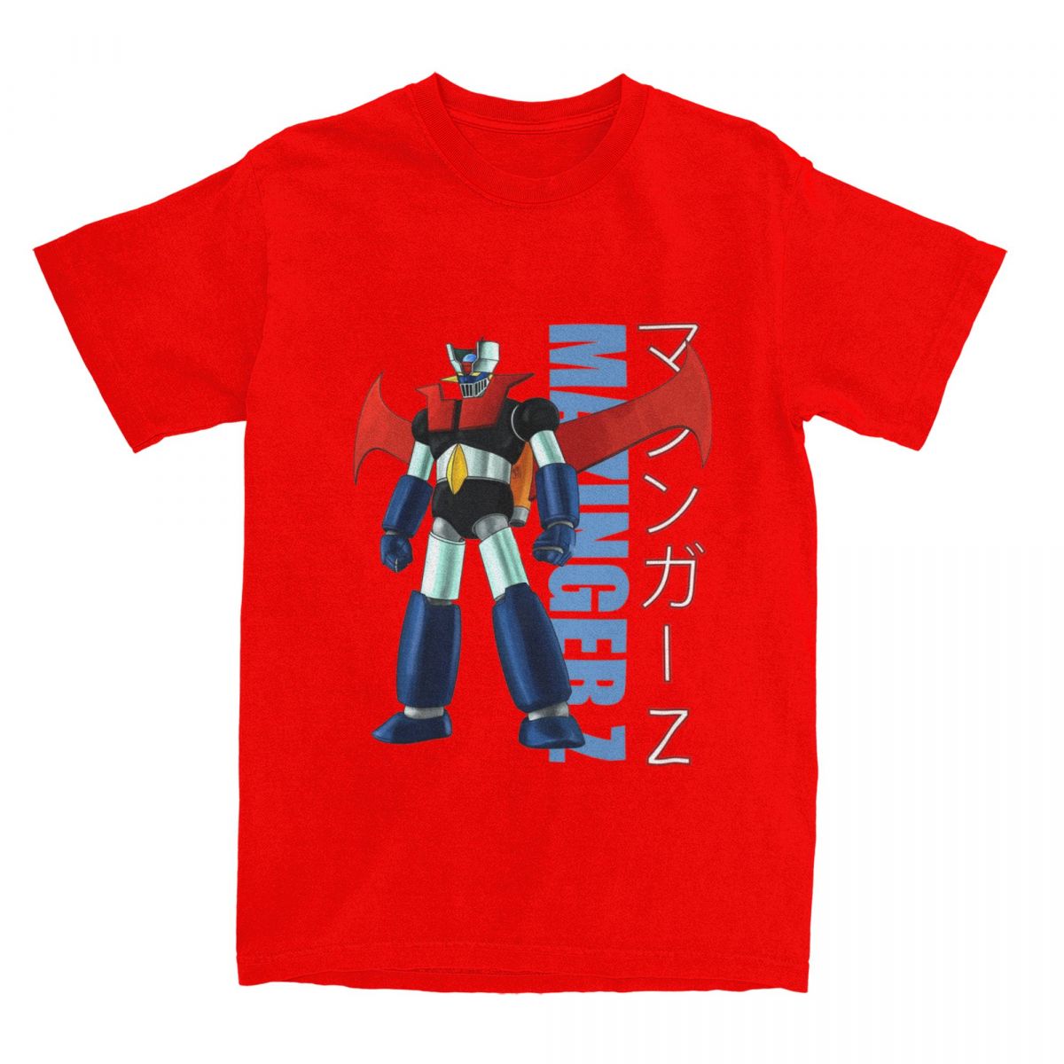 

Funny Mazinger Z Ufo Robot Anime TShirt Mens Cotton Short Sleeve Crewneck Tops Shirts S