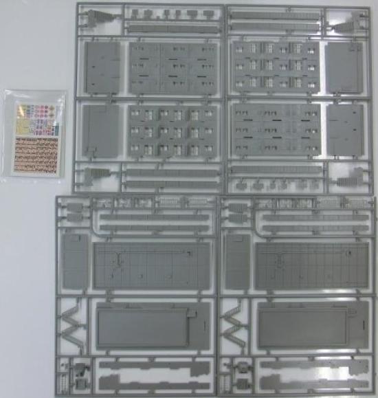 Greenmax N Gauge 2152 Apartment Building (Unpainted Kit)