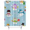 TU Shower Curtain Winter Snowflake Forest Deer Holiday Festive Bathroom Decor Waterproof Xmas Pattern Backdrop