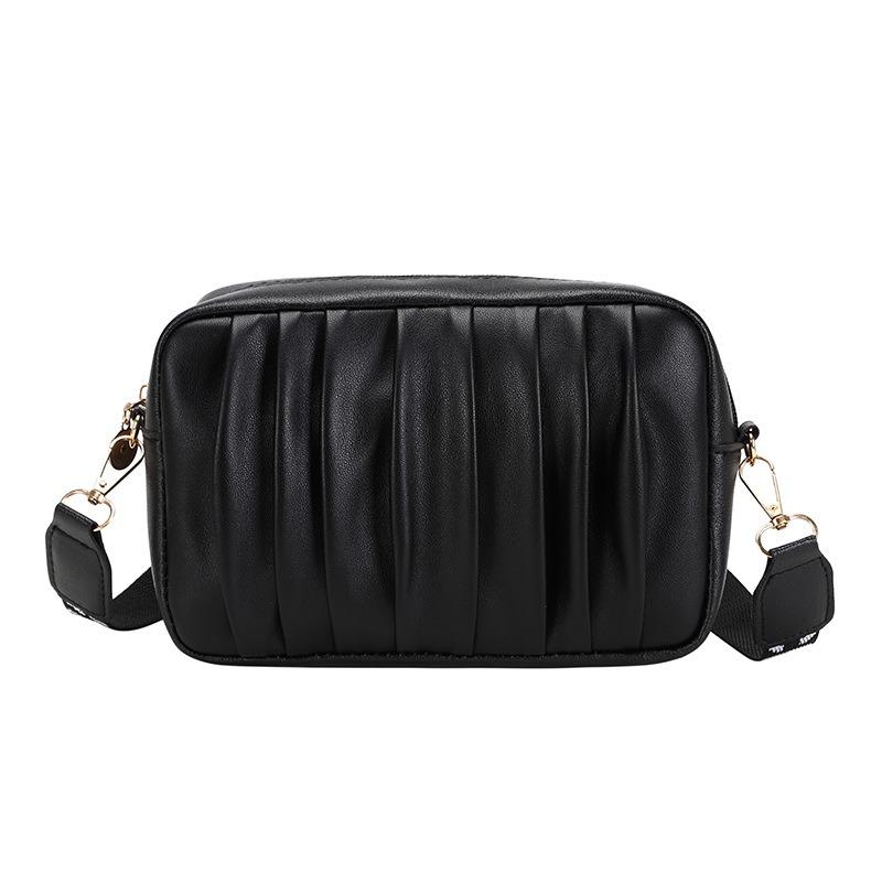 Fashion niche large-capacity new shoulder messenger women's bag, solid color student high-value one piece