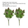 2 Bouquets Artificial Plant 7-pronged Easy To Care Plastic Fake Cedar Branches with Simulation Pine Cones for Home