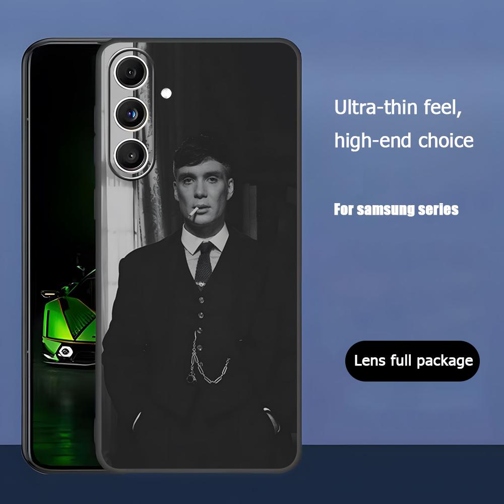 Peaky B-Blinders T-Tommy Hot Phone Case For Samsung Galaxy S25 S24 S23 S22 S21 S20 Plus Ultra Note20 Soft Black